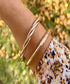 Playita Beach Bracelet - Armreif geflochten in Champagne